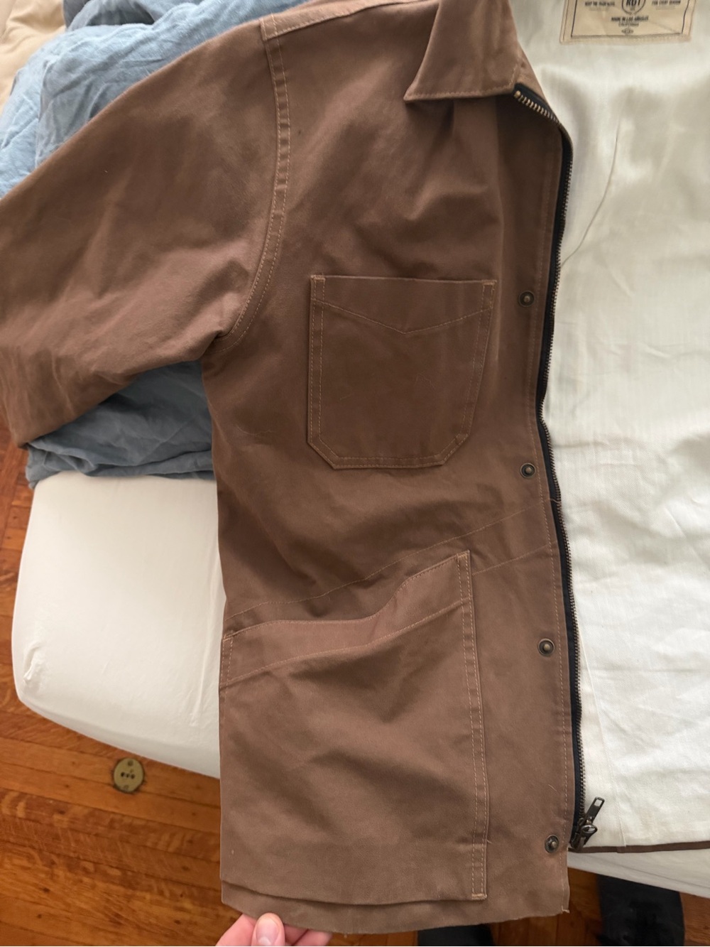 Rogue Territory Brown Infantry Jacket // Lined Brown Canvas - Picture 5 of 9